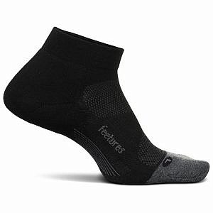 Feetures Max Cushion Low Cut Black Socks